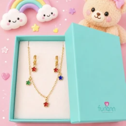 Conjunto infantil semijoia