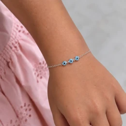 Pulseira infantil prata 925