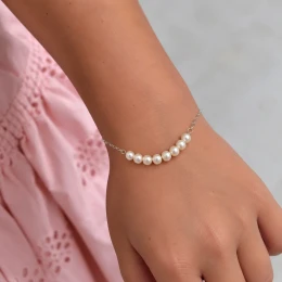 Pulseira pérola prata 925