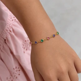 Pulseira cor neon infantil