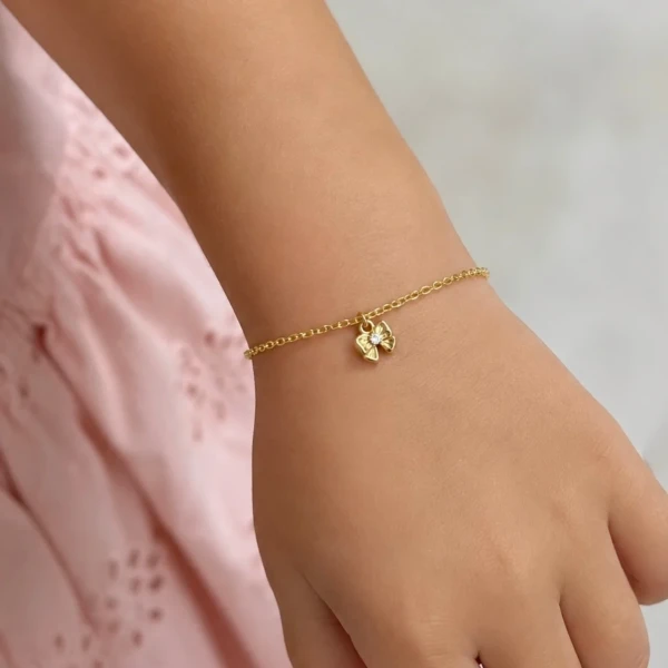 Pulseira infantil laço