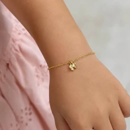 Pulseira infantil laço