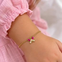 Pulseira borboleta infantil