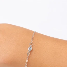 Pulseira infantil zircônia