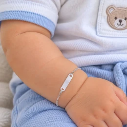 Pulseira plaquinha ello oval