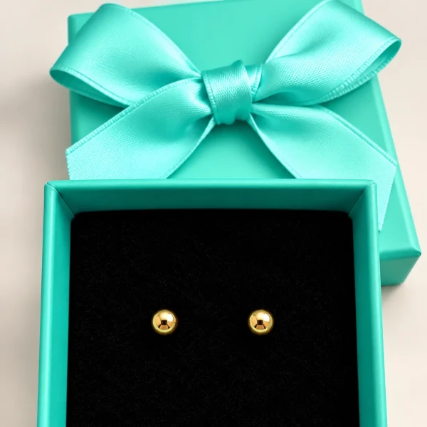 Brinco mini banhado a ouro