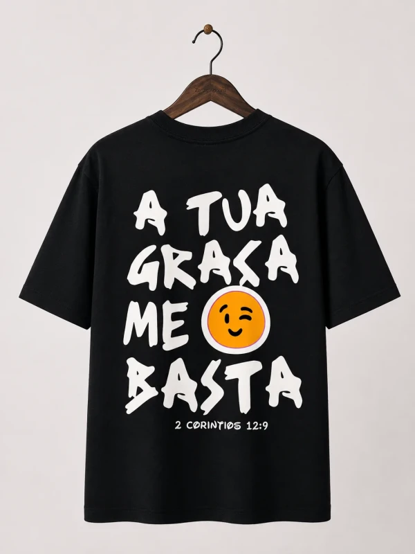 Camiseta A Tua Graça Me Basta Algodão