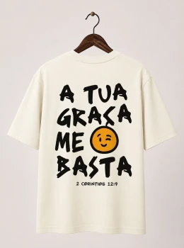 Camiseta A Tua Graça Me Basta Algodão