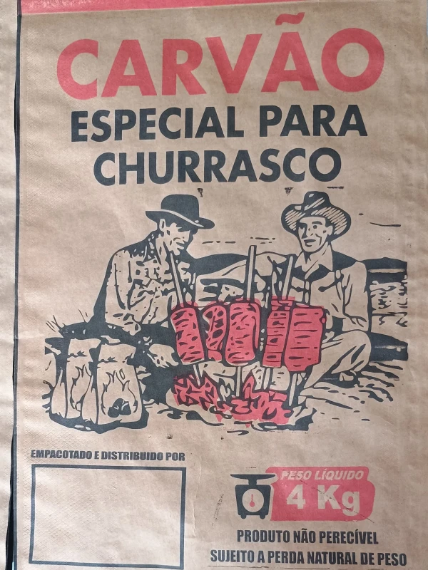 Embalagens de carvão 4kg e 5kg