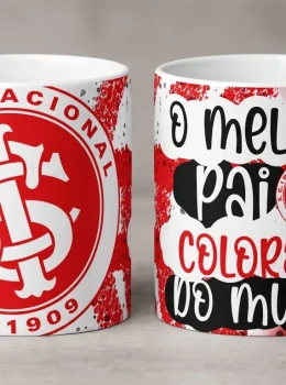 Caneca Dia dos Pais Internacional + Chaveiro em MDF