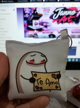 Almochaveiro - Flor Te amo Plaquinha