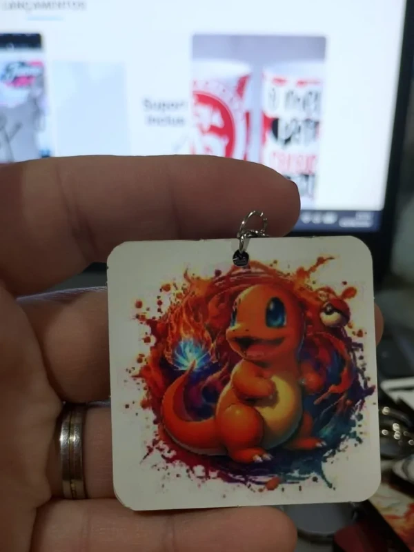 Chaveiro MDF - Charmander