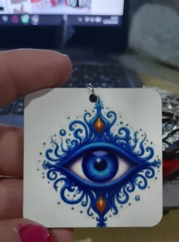 Chaveiro MDF - Blue Eye