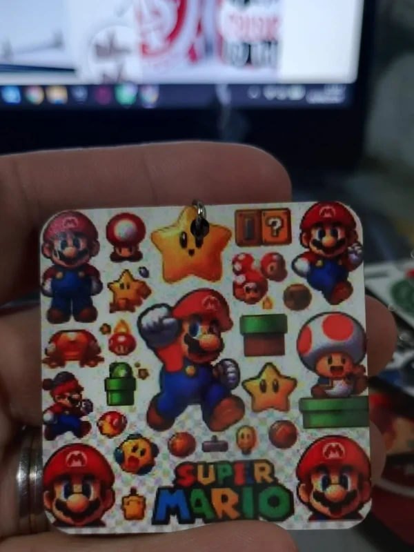 Chaveiro MDF - Mario Bross