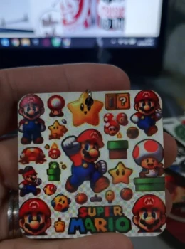 Chaveiro MDF - Mario Bross