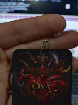 Chaveiro MDF - O Coração de Oyá