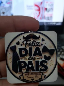 Chaveiro MDF - Dia dos Pais