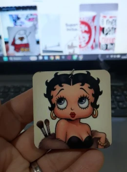 Chaveiro MDF - Betty Boop