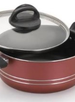 CAÇAROLA 18 VERMELHA C/ TAMPA DE VIDRO IPANEMA