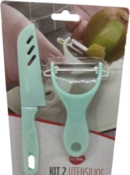 KIT 2 UTENSILIOS Pp E AÇO INOX