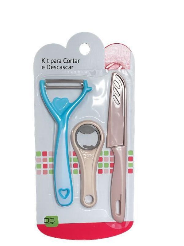KIT FACA, CORTADOR E DESCASCADOR