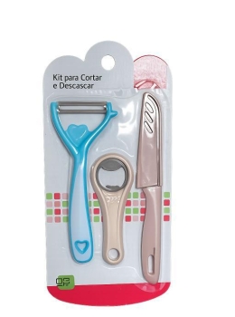KIT FACA, CORTADOR E DESCASCADOR