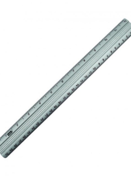 RÉGUA 30cm ALUMÍNIO