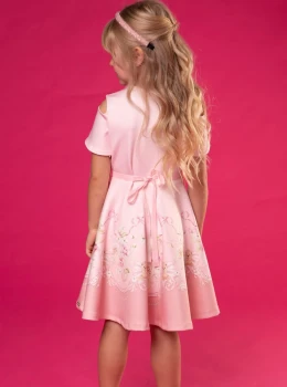 Vestido Infantil Floral com Detalhes Delicados – Infanti