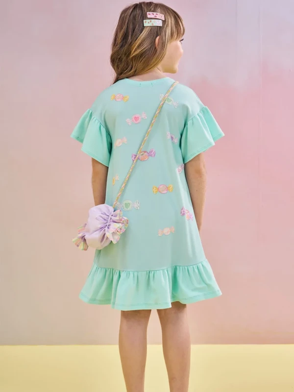 Vestido Infantil Estampado com Bolsinha – Infanti