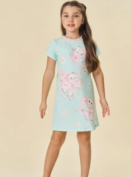 Vestido Infanti Candy Garden: Doçura e Magia em Cada Detalhe