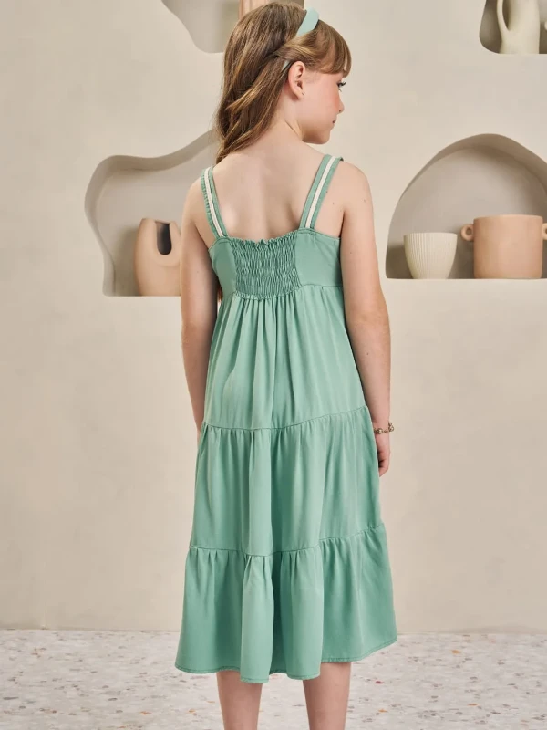 Encanto em Verde Mint: Vestido Infanti para Pequenas Princesas