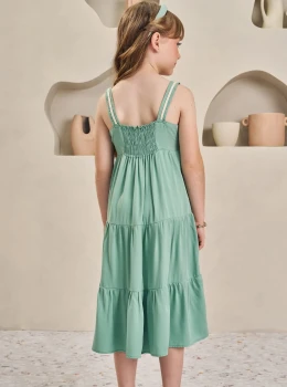 Encanto em Verde Mint: Vestido Infanti para Pequenas Princesas