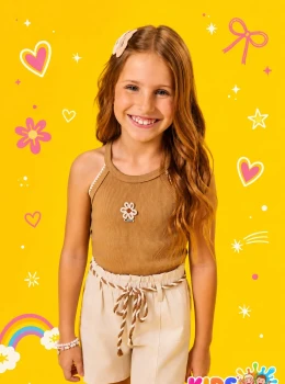 Conjunto regata em soft line e shorts em linho santorine com elastano 94802