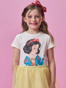 Blusa em meia malha princesas kukie 96795