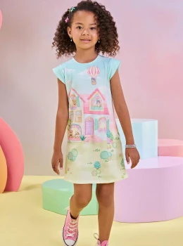 Vestido Infantil Estampado Candy Colors – Infanti