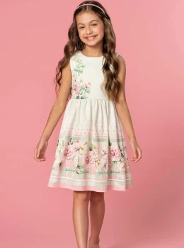 Vestido Infantil Floral Delicado – Infanti