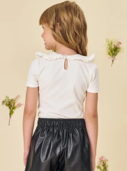 Blusa Infantil Canelada com Laço – Infanti