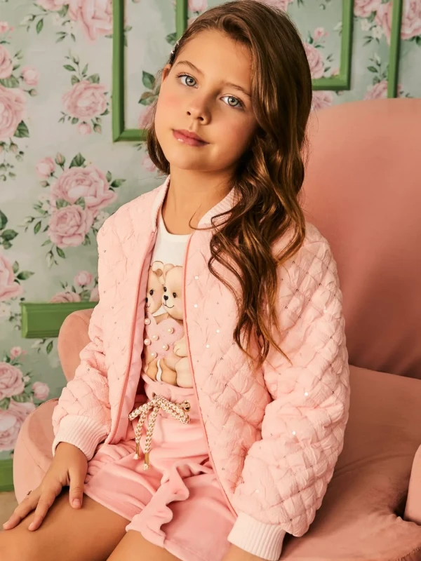 Conjunto Infantil Blusa Estampada e Short – Infanti