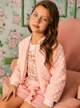 Conjunto Infantil Blusa Estampada e Short – Infanti