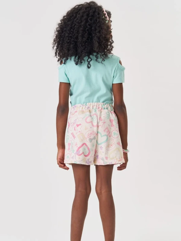 Conjunto Infantil Love Blusa e Short – Kukie