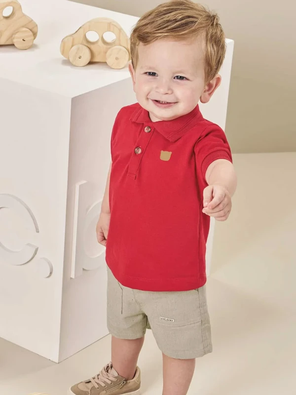 Conjunto Infantil Polo e Bermuda – Luc.boo