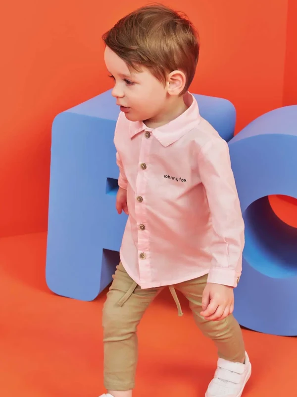 Conjunto Infantil Camisa Manga Longa e Calça – Johnny Fox