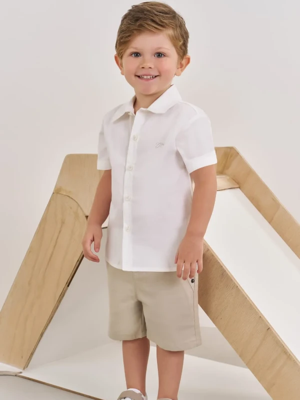 Conjunto Infantil Camisa e Bermuda – Johnny Fox