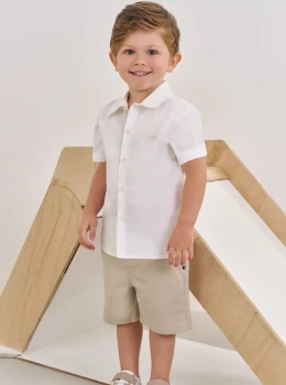 Conjunto Infantil Camisa e Bermuda – Johnny Fox