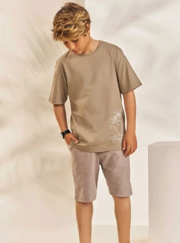 Conjunto Infantil Camiseta e Bermuda – Johnny Fox