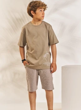 Conjunto Infantil Camiseta e Bermuda – Johnny Fox