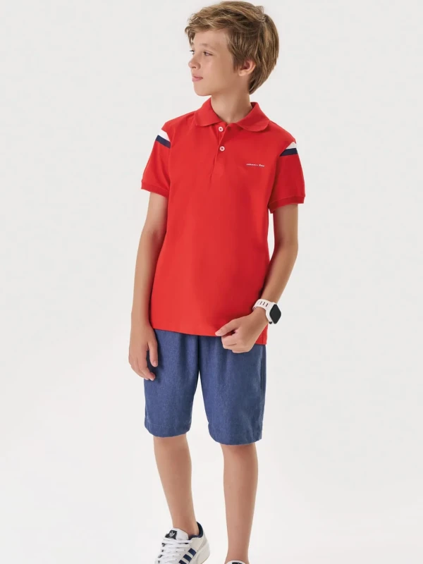 Conjunto Infantil Camisa Polo e Bermuda – Johnny Fox