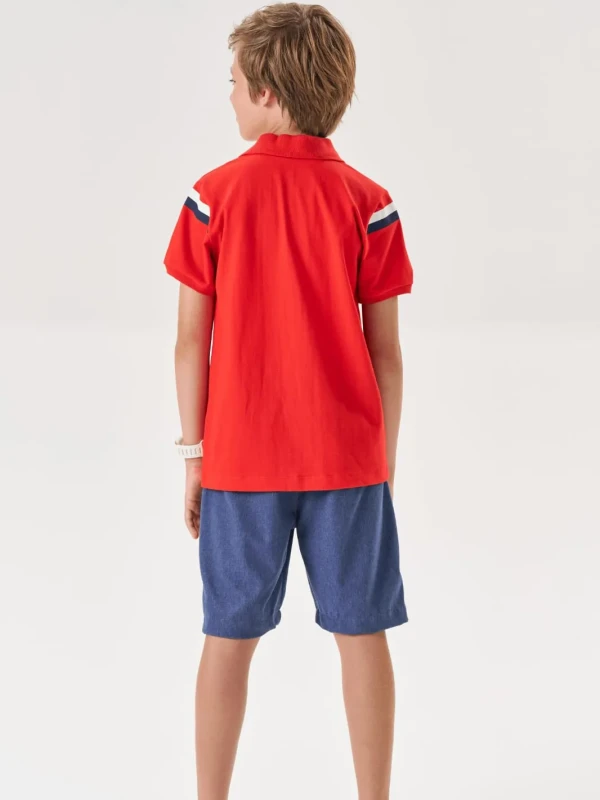 Conjunto Infantil Camisa Polo e Bermuda – Johnny Fox