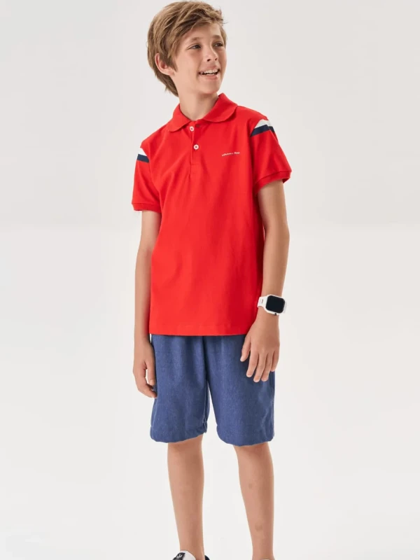 Conjunto Infantil Camisa Polo e Bermuda – Johnny Fox