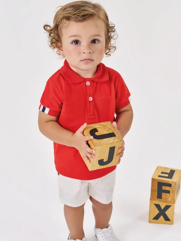 Conjunto Infantil Camisa Polo e Bermuda – Johnny Fox